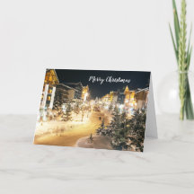 Merry Christmas Folded Holiday Card