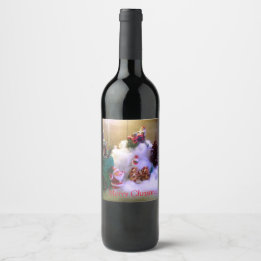 Merry Christmas Food and Beverage Label Set
