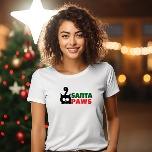 Merry Christmas for Feline Moms  funny red T-Shirt