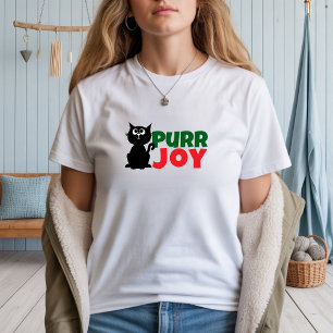 Merry Christmas for Feline Moms  funny red T-Shirt