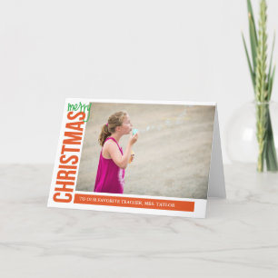 Merry Christmas for you Holiday Card
