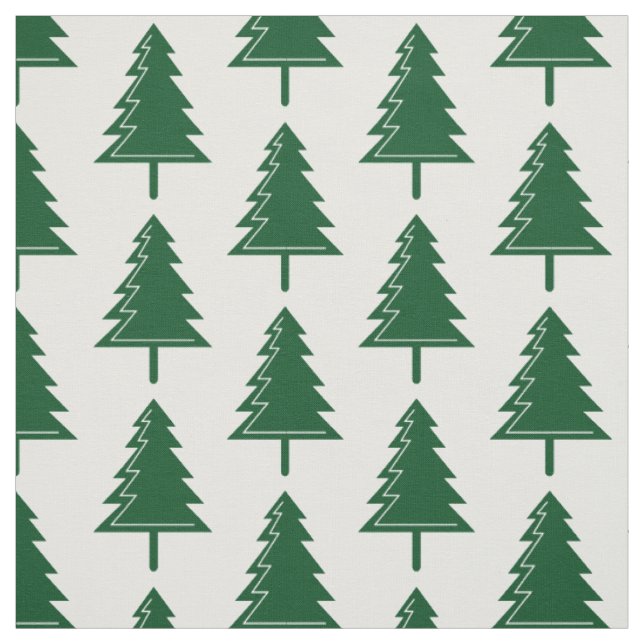 Merry Christmas Forest Woodland Pattern Fabric (Swatch)