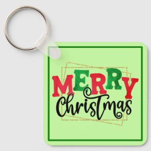 Merry Christmas Framed-80716 Keychain