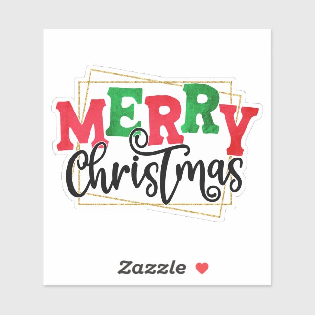 Merry Christmas Framed Design-80716 (Sheet)