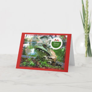 Merry Christmas Frog Card