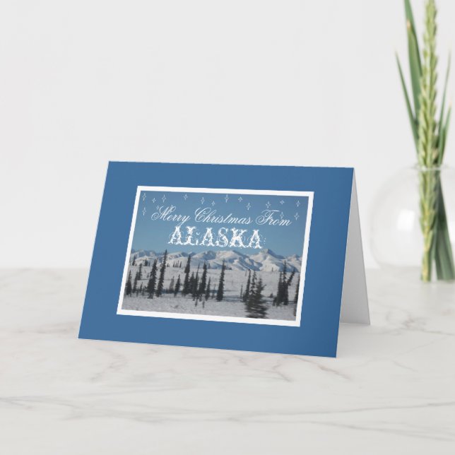 MERRY CHRISTMAS FROM ALASKA CARD (Front)