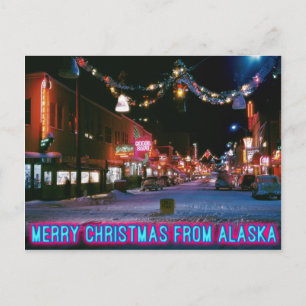 Merry Christmas from Alaska Holiday Postcard