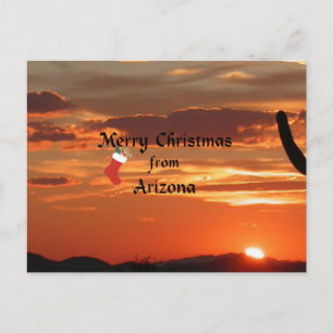 Merry Christmas from Arizona Holiday Postcard