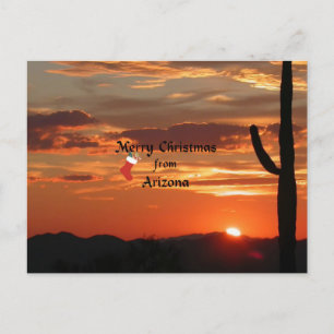 Merry Christmas from Arizona Holiday Postcard