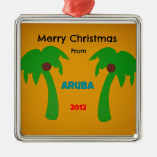 Merry Christmas from Aruba 2012 Metal Ornament