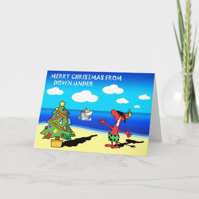 Merry Christmas from Australia Greeting Card (Front)