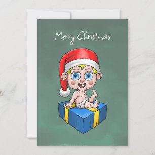 Merry Christmas from Baby Santa Christmas Card