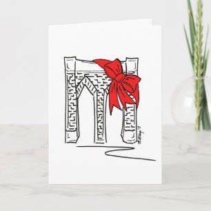 Merry Christmas from Brooklyn Bridge NYC Holiday Card