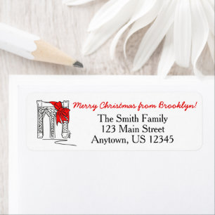 Merry Christmas from Brooklyn New York Bridge NYC