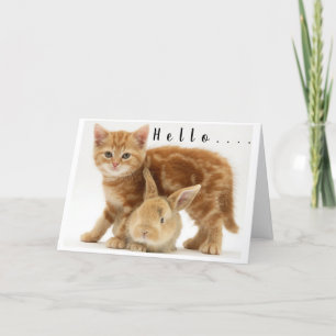 **MERRY CHRISTMAS** from BUNNY & KITTY Holiday Card