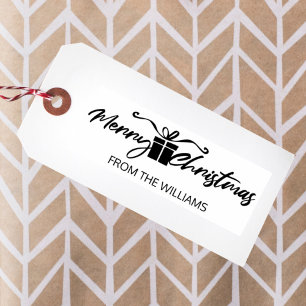 Merry Christmas from (custom) Family, Rubber Stamp