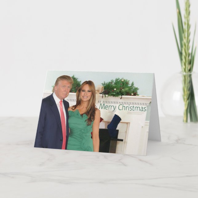 Merry Christmas from Donald and Melania Holiday Card (Front)