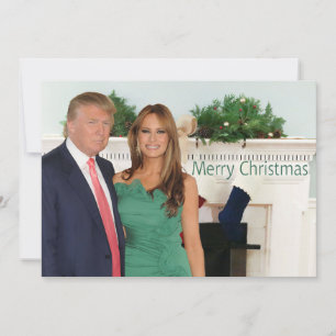 Merry Christmas from Donald and Melania Holiday Card