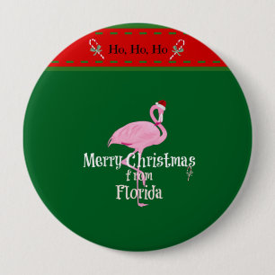 Merry Christmas from Florida 4 Inch Round Button