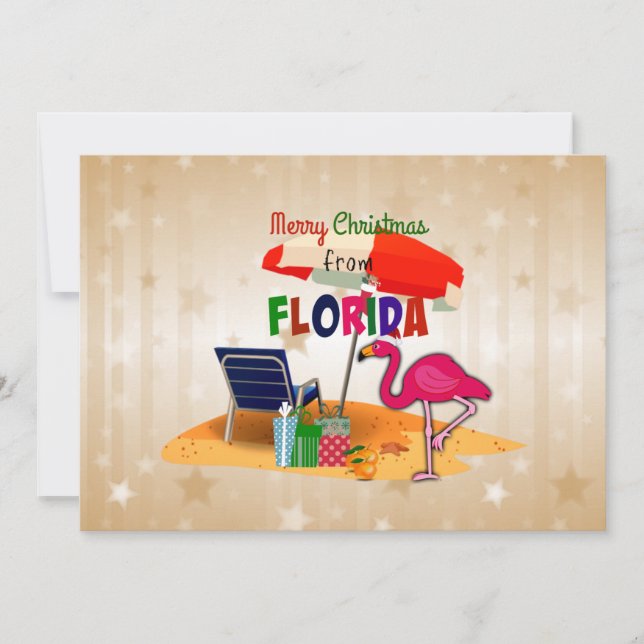 Merry Christmas from Florida Card (Front)