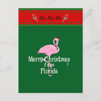 Merry Christmas from Florida Holiday Postcard