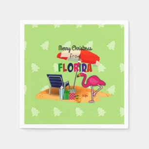 Merry Christmas from Florida Napkin