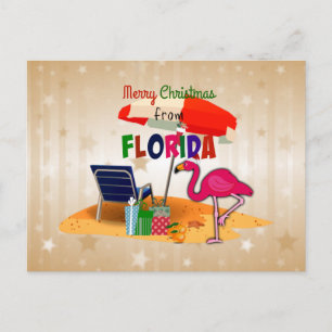 Merry Christmas from Florida Postcard