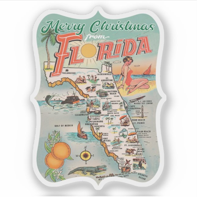 Merry Christmas from Florida Retro (Front)