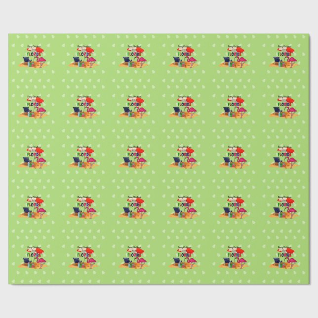 Merry Christmas from Florida Wrapping Paper (Seam)