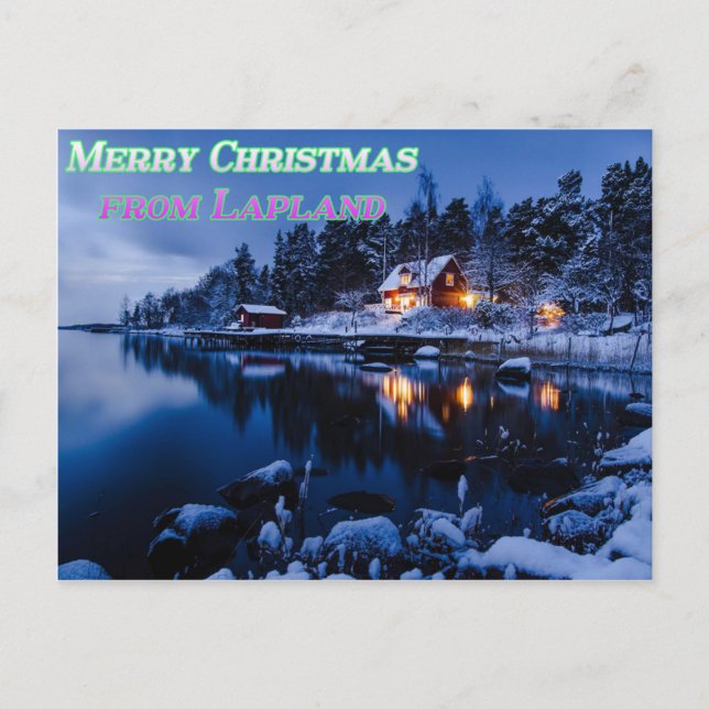 Merry Christmas from Lapland Postcard (Front)