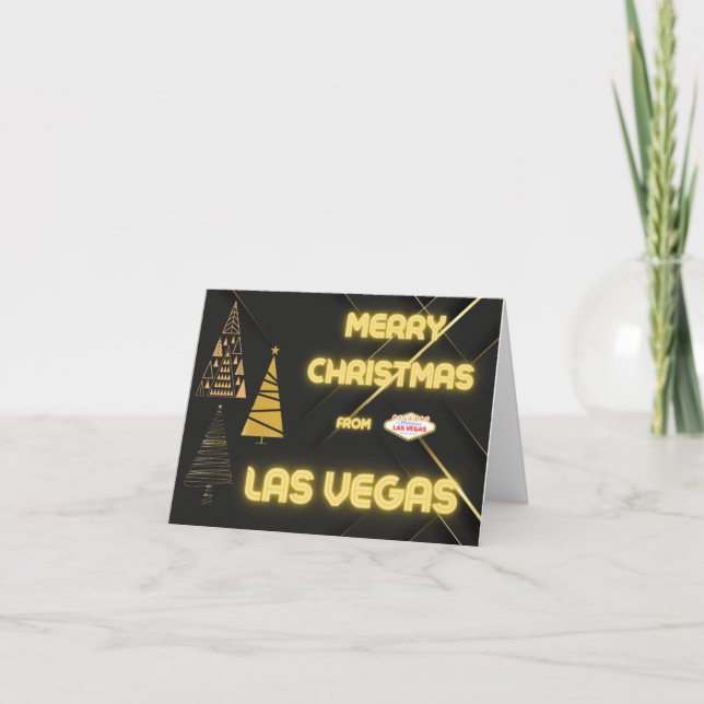 Merry Christmas from Las Vegas Golden Cards (Front)