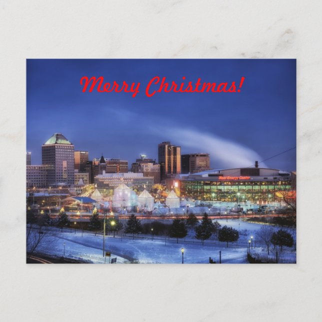 Merry Christmas From Minnesota Holiday Postcard (Front)