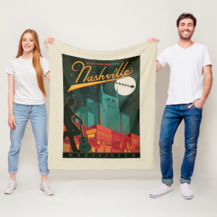 Merry Christmas from Nashville Fleece Blanket