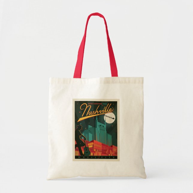 Merry Christmas from Nashville Tote Bag (Front)