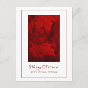 Merry Christmas From New Address Postcard