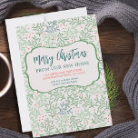Merry Christmas from New Home Winter Greenery Announcement<br><div class="desc">Say Merry Christmas from our New Home with a 2-in-1 christmas card and holiday moving announcement. Simple modern design with traditional vintage greenery and berries. All of the wording is fully editable so you can easily personalize for a single person, couple or family. The wording currently reads "merry christmas from...</div>