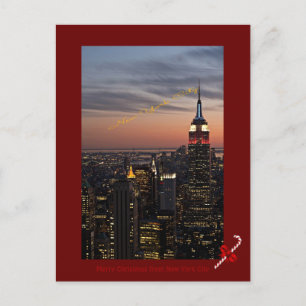 Merry Christmas from New York City Holiday Postcard