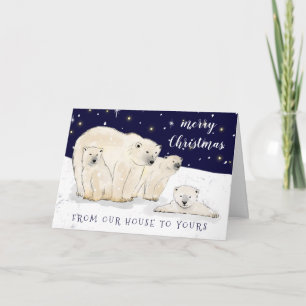 Merry Christmas from Our Bear Family to Yours  Card