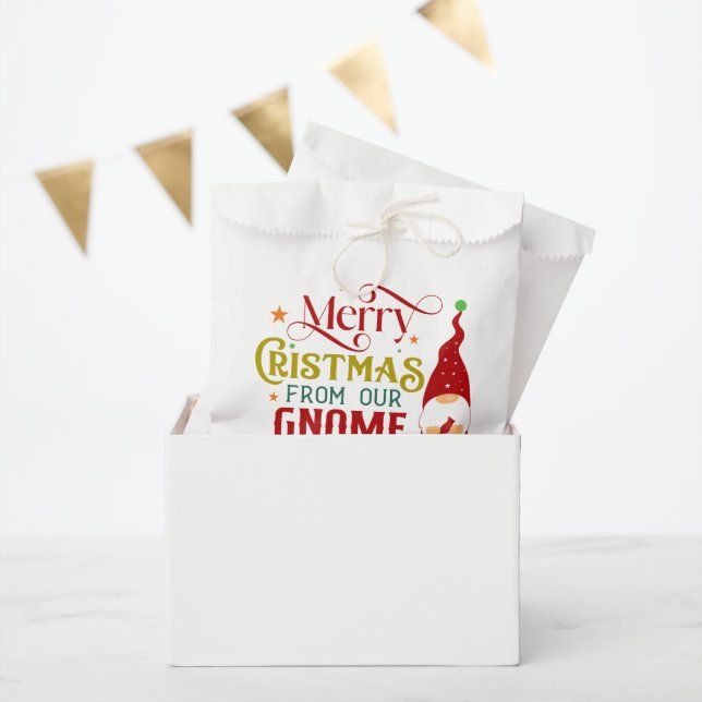 Merry Christmas From Our Gnome To Yours Favour Bag (Party)