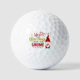 Merry Christmas From Our Gnome To Yours Golf Balls