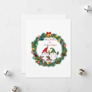 Merry Christmas from our Gnome to Yours on a  Holiday Card