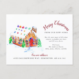 Merry Christmas from our New Home Moving Address A Holiday Postcard