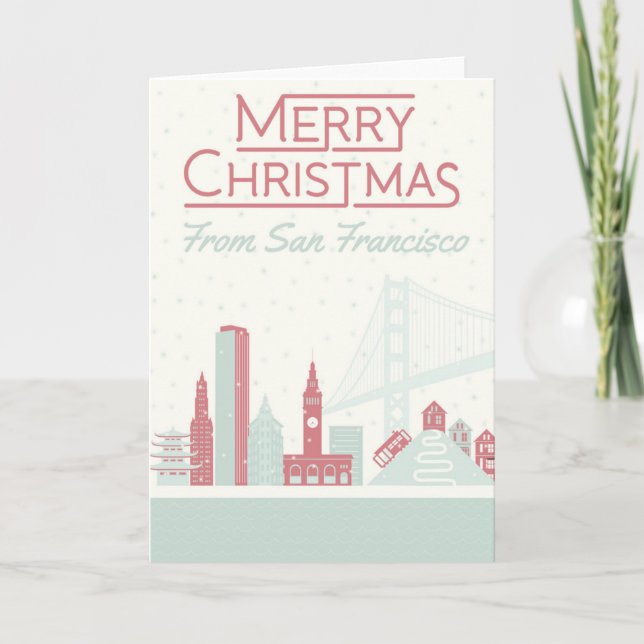 Merry Christmas from San Francisco Card (Front)