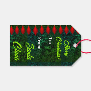 Merry Christmas From Santa Claus Gift Tags