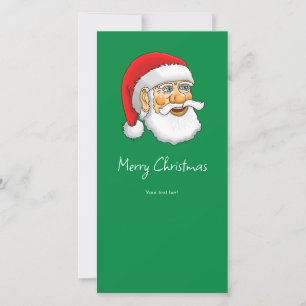 Merry Christmas from Santa Claus Holiday Card