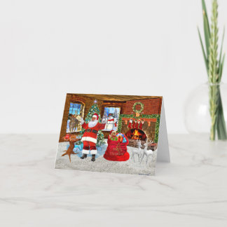 Merry Christmas from Santa Holiday Card
