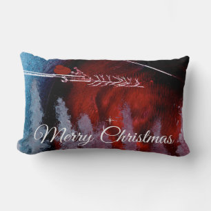 Merry Christmas from Santa Lumbar Pillow