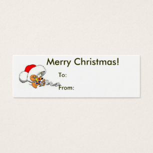 Merry Christmas From Santa Mouse Tag