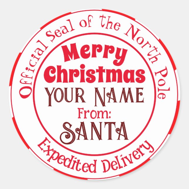 Merry Christmas from Santa Official Seal (Front)