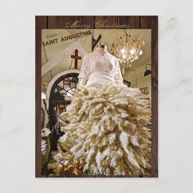 Merry Christmas from St (Saint) Augustine Florida  Postcard (Front)